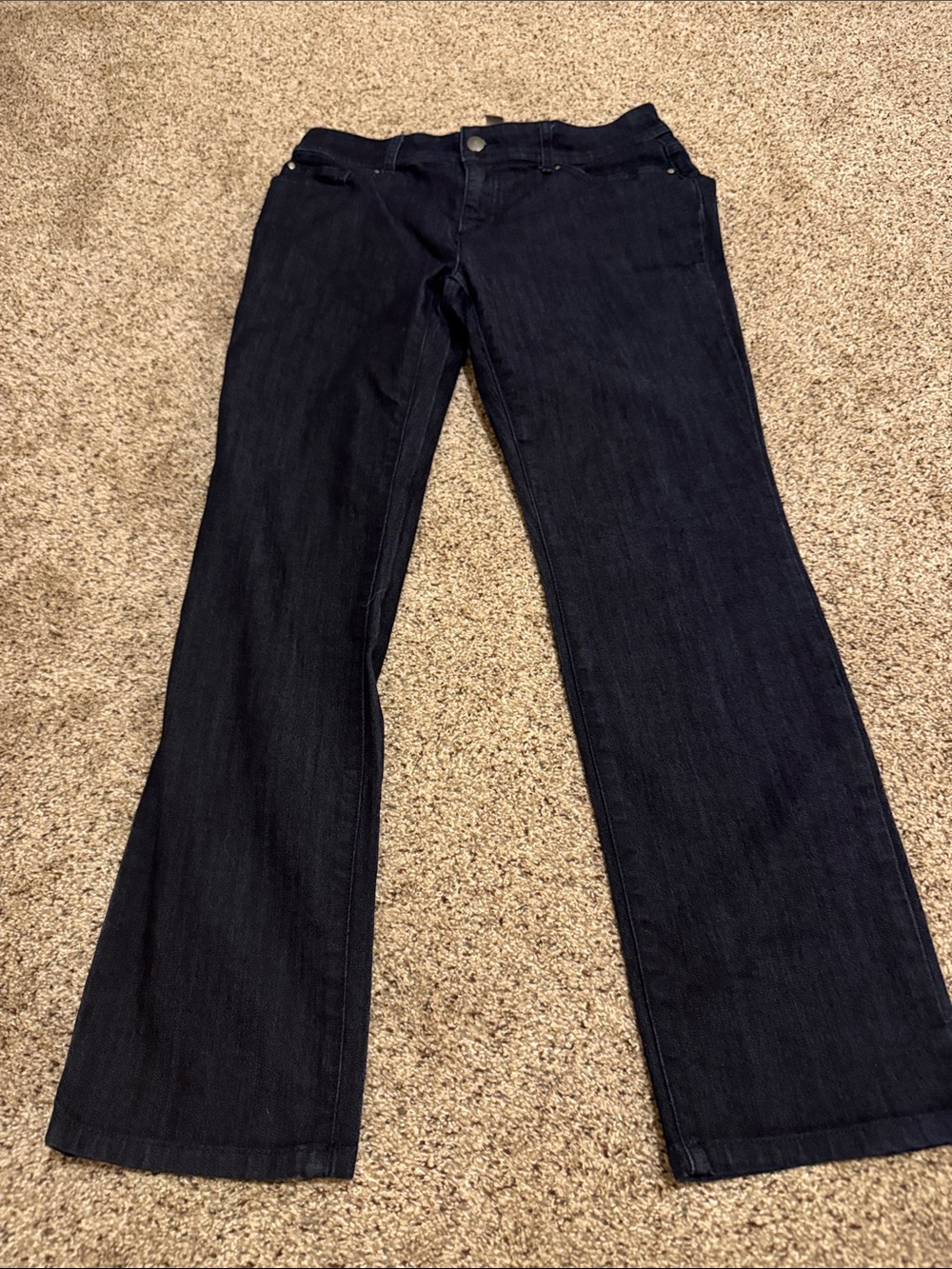 Chico's Women’s Dark Indigo Straight Leg Fabulously Slimming Jeans size 00